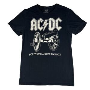 AC DC-CANNON-For Those About to Rock-Angus-TIE DYE T-SHIRT Size S